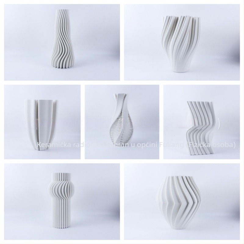 Porcelanska vaza, moderni minimalistički stil; materijal: porcelin; kategorija: vaza; pakiranje: obična ambalaža.