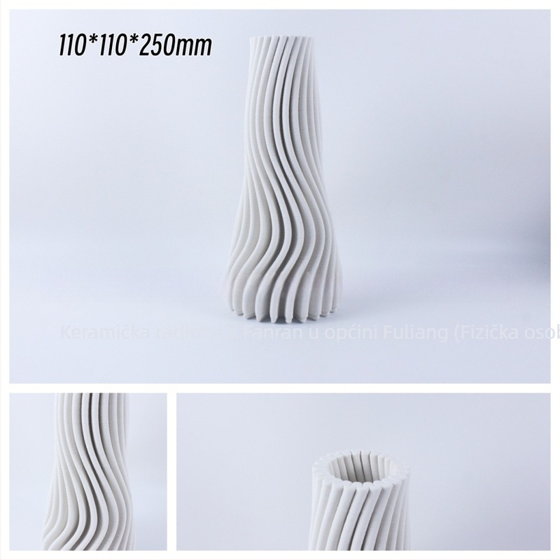 Porcelanska vaza, moderni minimalistički stil; materijal: porcelin; kategorija: vaza; pakiranje: obična ambalaža.