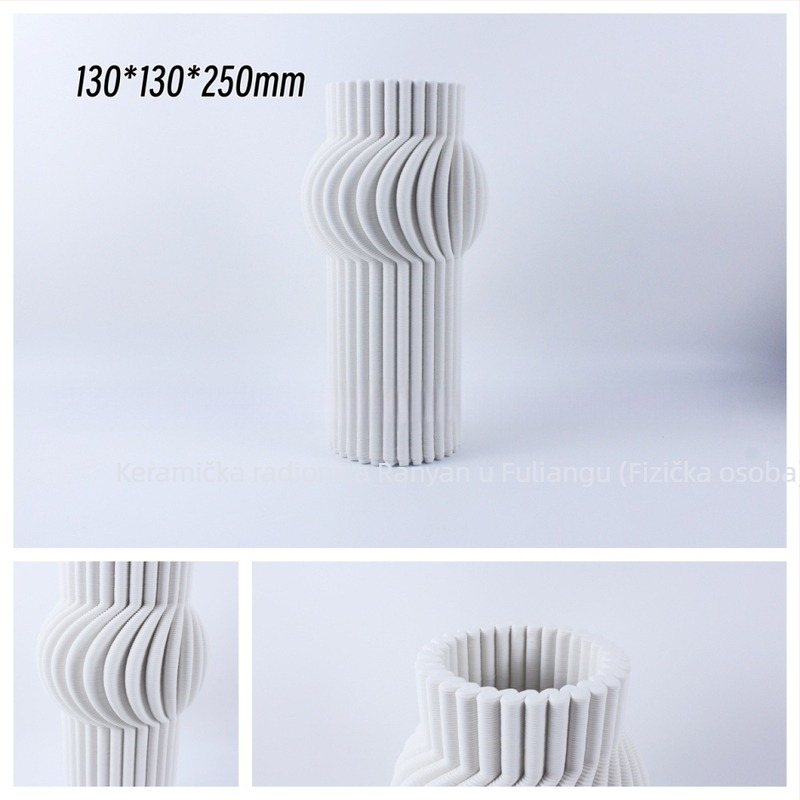 Porcelanska vaza, moderni minimalistički stil; materijal: porcelin; kategorija: vaza; pakiranje: obična ambalaža.