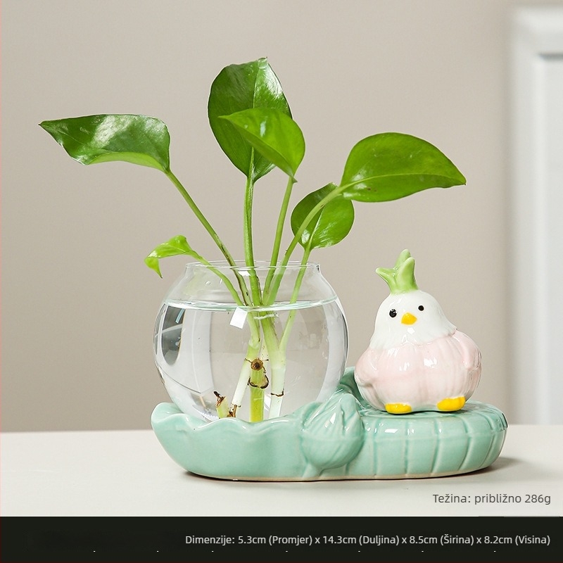 Keramički ukras ptice, karikatura stil, stolna dekoracija, poklon od Smart forest