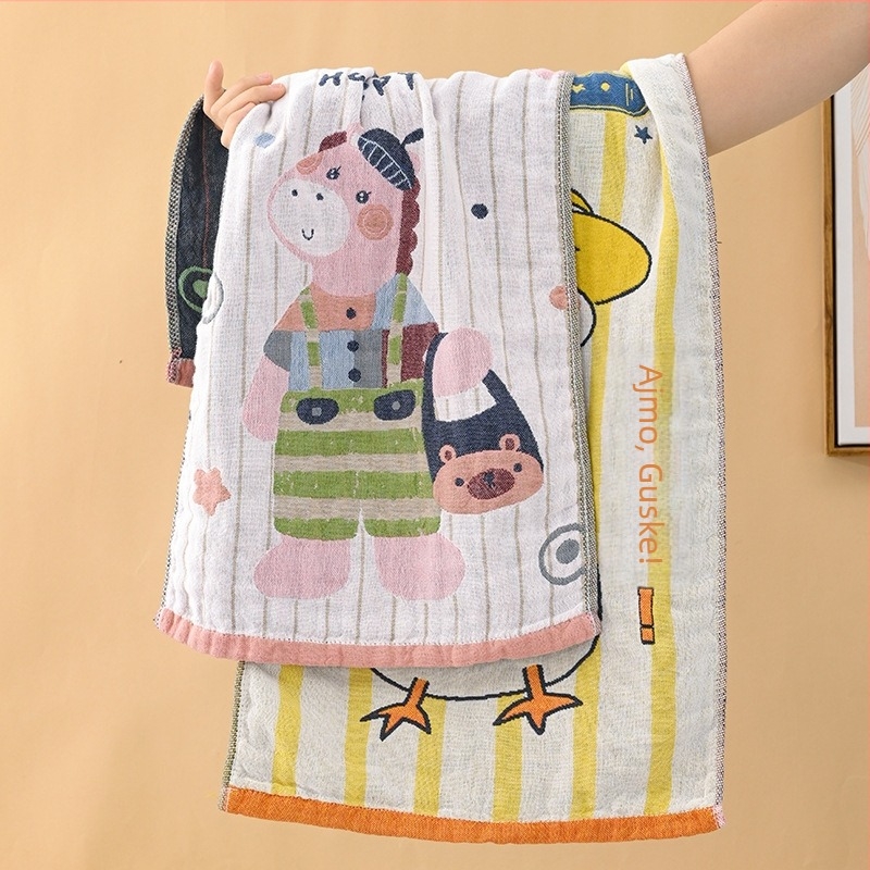 Ručník za tijelo i lice od čiste pamuka gazirana Jacquard, 40s pređa, težina 80-100 g
