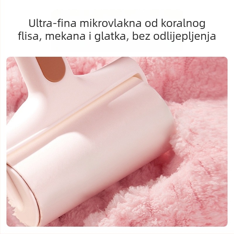 Šešir za sušenje kose od koralnog flisa, dvostruki sloj, za žene, 50–79 g, 32 vlakna, visoke i niske vlakne