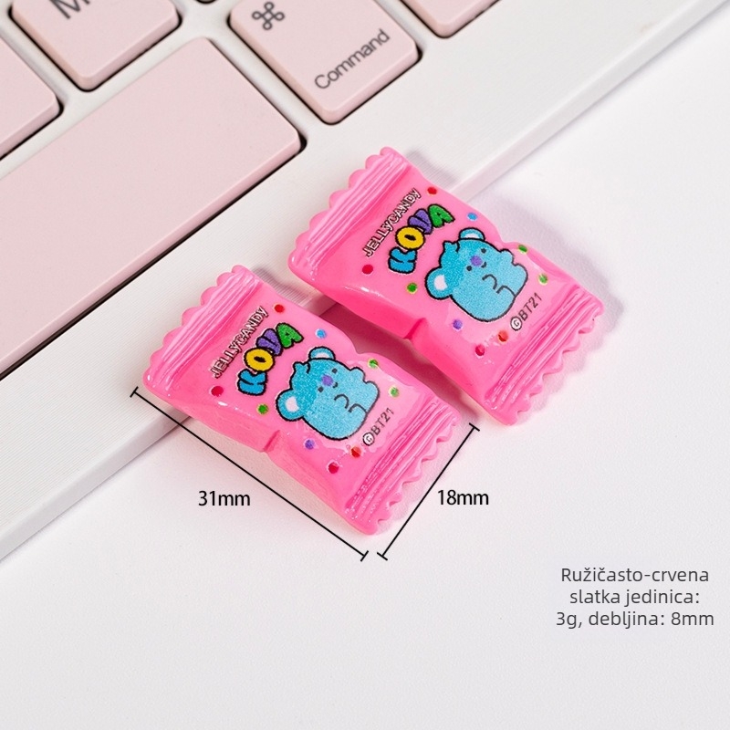 Smola DIY dodaci — cartoon uzorak; Materijal: plast/smola; Obrada: tiskanje; Stil: casual; Marka: Pretty Fox Jewelry