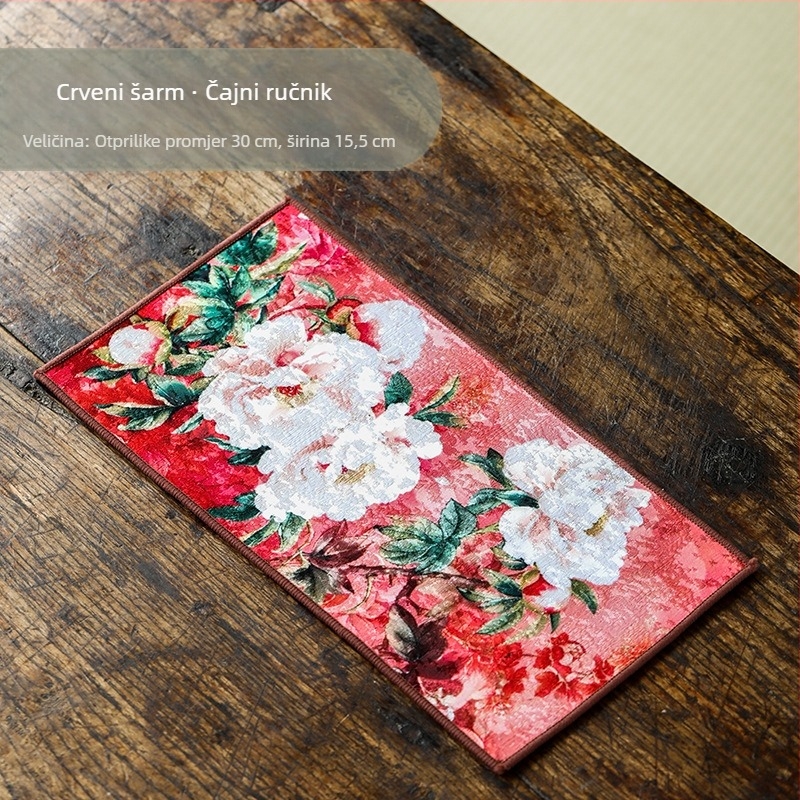 Mishantang ručnik za čaj – Novi kineski stil, upijajuća tkanina, težina 0,1 kg, lansirano 2025.