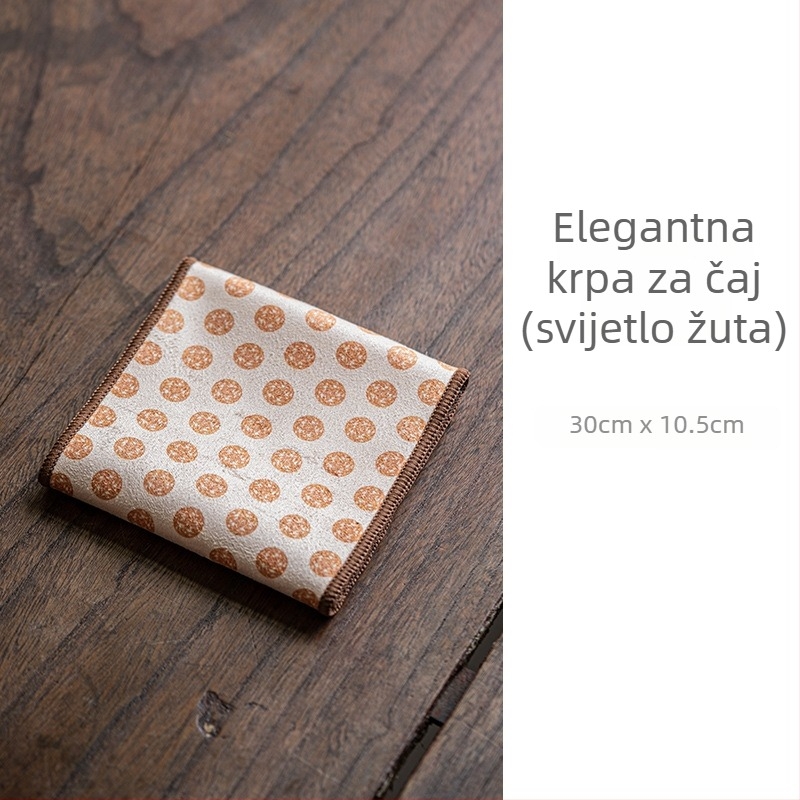 Čajni ručnik u kineskom stilu s vintage cvjetnim uzorkom i upijajući podmetač za čajni stol, zen inspiriran dom — dodaci Gongfu čajnog seta