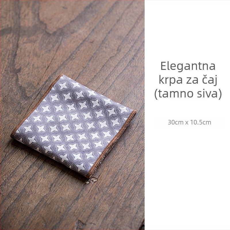 Čajni ručnik u kineskom stilu s vintage cvjetnim uzorkom i upijajući podmetač za čajni stol, zen inspiriran dom — dodaci Gongfu čajnog seta