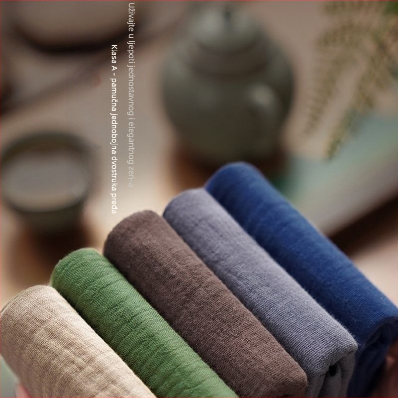 Krpa za stol za čaj — pamuk i lan, ceremonija čaja, Zen stil (Drveni materijal; Novi kineski stil; Bez pakiranja; Bez logotipa)