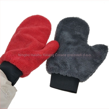 Uvit rukavice za pranje automobila od Coral Fleece, s palcem