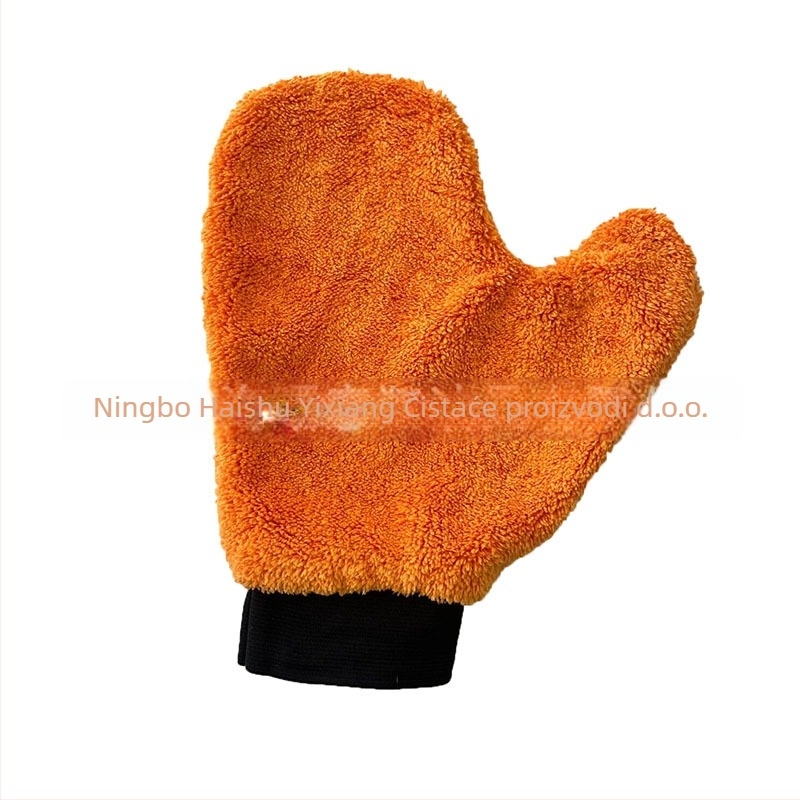 Uvit rukavice za pranje automobila od Coral Fleece, s palcem