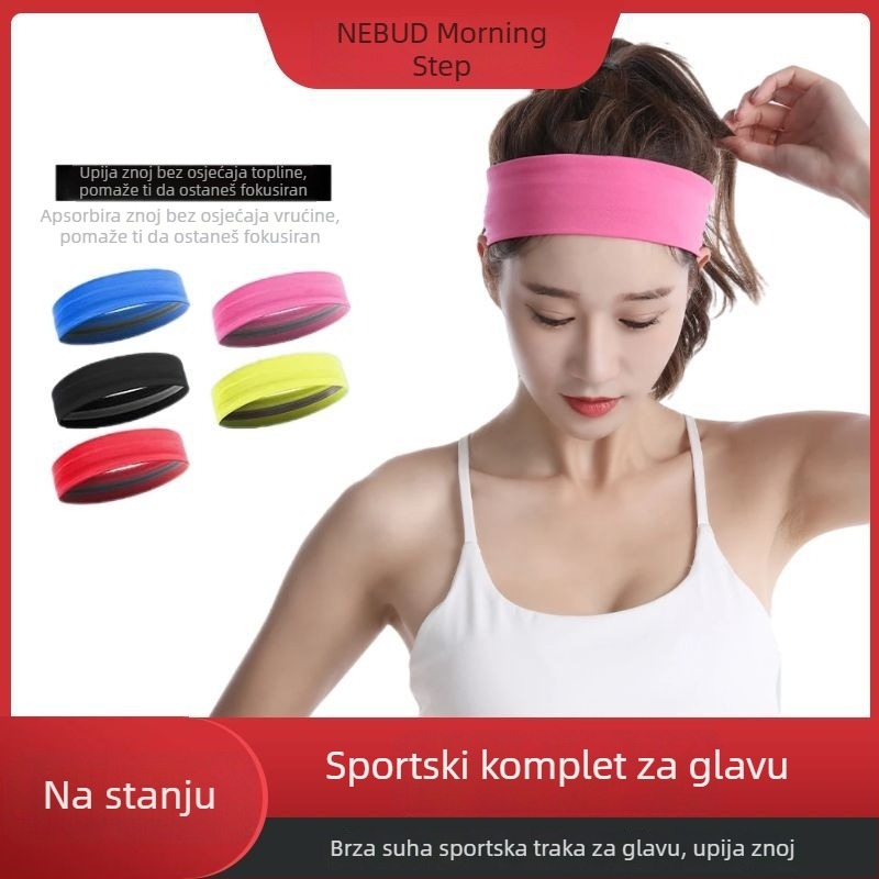 Morning Walk sportska traka za glavu – brzo sušenje, upija znoj, poliester, unisex odrasli, za vanjske aktivnosti: trčanje, joga, planinarenje