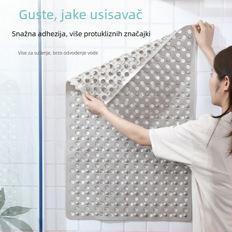 Kupaonska podloga od PVC tkanine, kvadratnog oblika, strojno pranje, moderan jednostavan stil