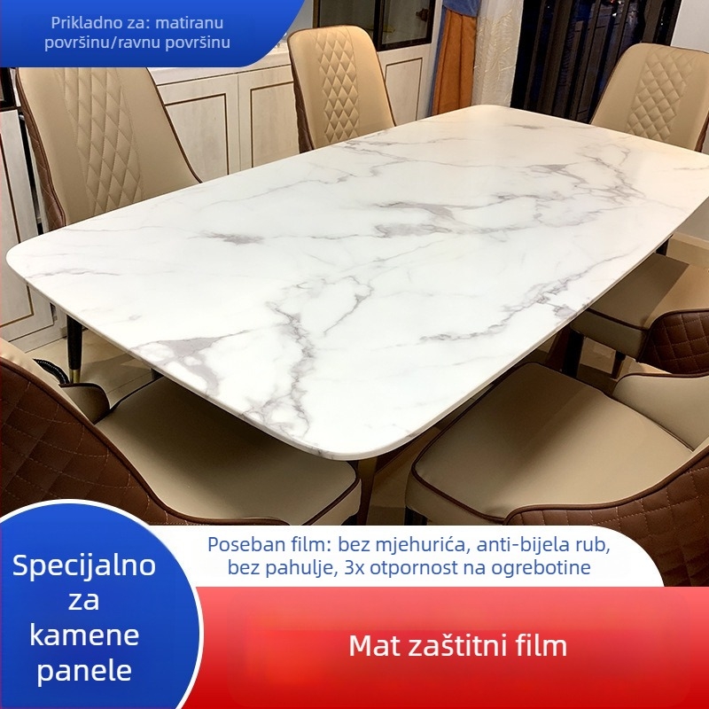 Prozirna samoljepljiva zaštitna folija za namještaj (PET, 99% PET sadržaj, jednostavan i moderan stil)