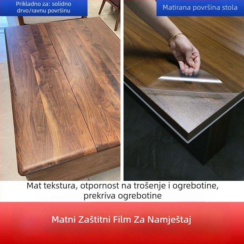 Prozirna samoljepljiva zaštitna folija za namještaj (PET, 99% PET sadržaj, jednostavan i moderan stil)