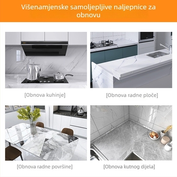 Samoljepljiva naljepnica s teksturom drveta na zid od PET-a s slojem aluminijske folije, geometrijski uzorak, 5+ komada, otporna na ulje, za ormariće i namještaj, moderni minimalistički stil