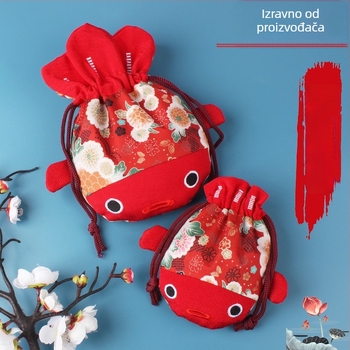 Torba za nakit, poliester, japanski stil, uzorak anime crtani, meka