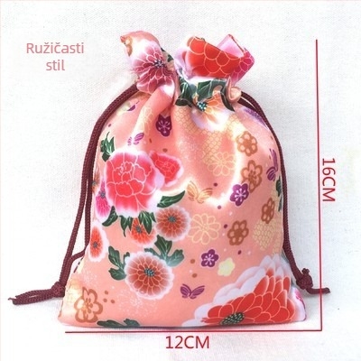 Torba za nakit, poliester, japanski stil, uzorak anime crtani, meka