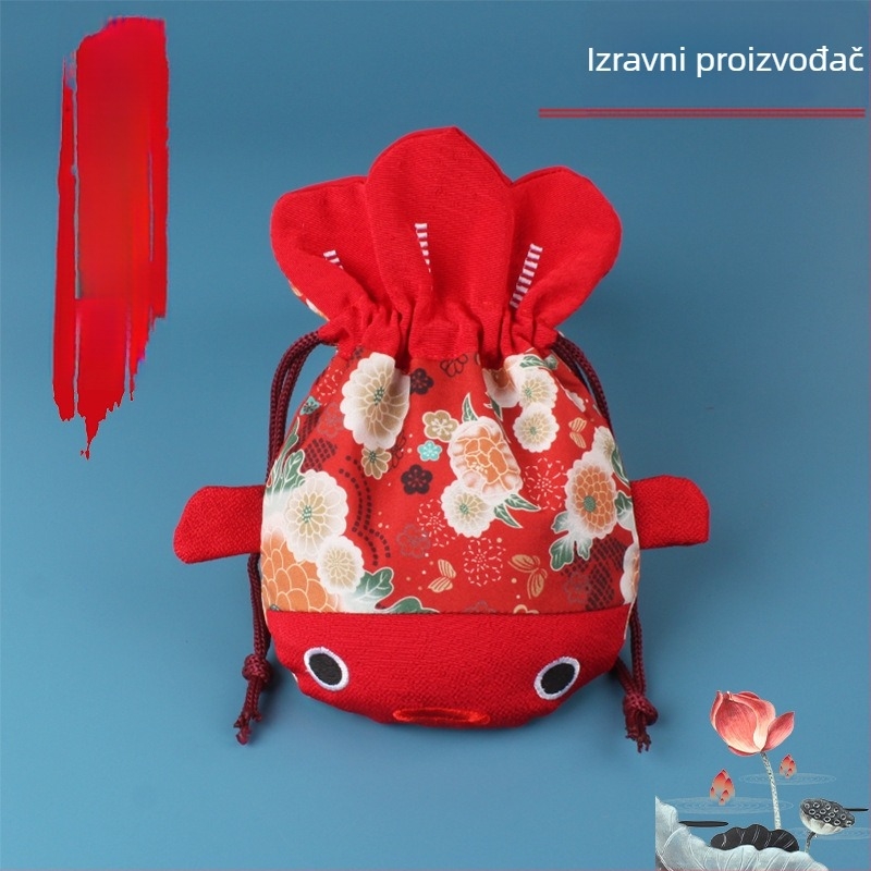 Torba za nakit, poliester, japanski stil, uzorak anime crtani, meka