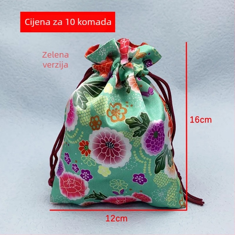 Torba za nakit, poliester, japanski stil, uzorak anime crtani, meka
