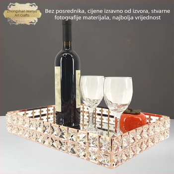Staklena posuda za voće, Light Luxury Retro stil, izlazak zima 2024, licencirana privatna marka