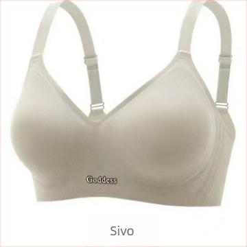 Caidanqi 196 Sportski grudnjak s 3/4 šalice, tanak oblikovan košarica, Ice Silk nylon smjesa, fiksne naramenice, stražnje tri redovi kukica