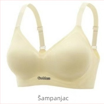 Caidanqi 196 Sportski grudnjak s 3/4 šalice, tanak oblikovan košarica, Ice Silk nylon smjesa, fiksne naramenice, stražnje tri redovi kukica