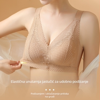 Luksuzni grudnjak od modalnog latexa, košarice 3/4, fiksni dvostruki naramenice, podstava od poliestera 50–70%