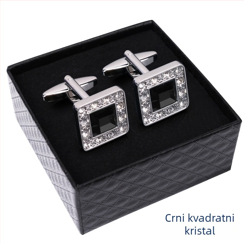 Kopče za manžetne (legura, jednostavan muški stil, geometrijski dizajn, elektroplatirano)