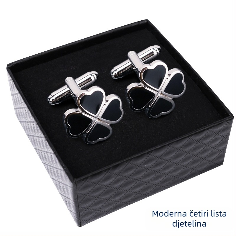 Kopče za manžetne (legura, jednostavan muški stil, geometrijski dizajn, elektroplatirano)