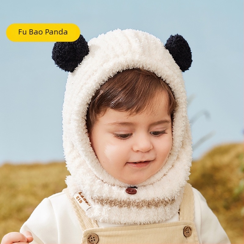 Lemon Baby unisex zimska kapa s integriranim šalom za vrat i zaštitom ušiju – pulover kapa za djecu od 6 do 72 mjeseca