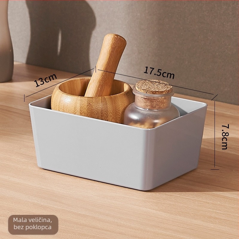 Xinqianxi plastična košara za pohranu - model 1301-1305, stolna kutija za pohranu