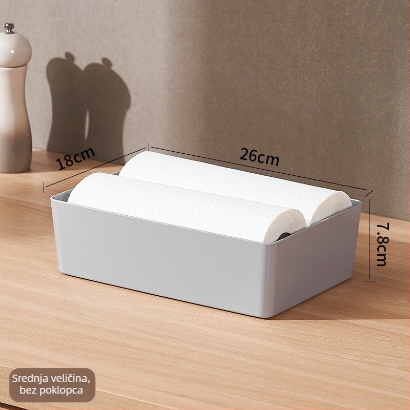 Xinqianxi plastična košara za pohranu - model 1301-1305, stolna kutija za pohranu