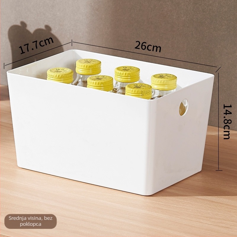 Xinqianxi plastična košara za pohranu - model 1301-1305, stolna kutija za pohranu