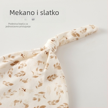 Kapa za novorođenčad od 100% pamuka, bez šavova, unisex, slatka bebi kapica za 0–6 mjeseci