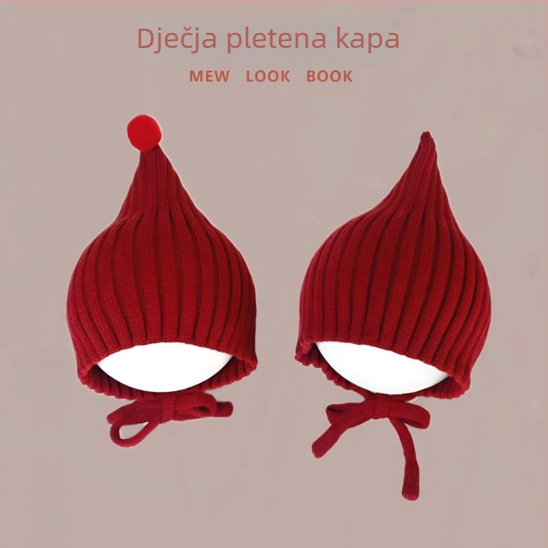 Kapa s kapulom i vilinskim ušima, pleteni šešir, zaštita ušiju i vjetrovita toplina za zimu