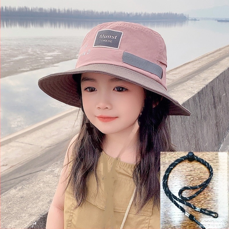 Dječja bucket kapa s широким обodom - podesiva, zaštita od sunca, brzo suši, prozračna, mješavina pamuka i poliestera