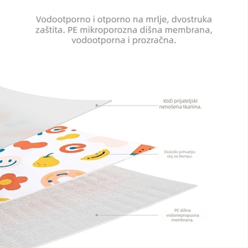 Jednokratne rukavne navlake za djecu – tkanina, otporne na prašinu, s otisnutim logom, pakiranje 240 komada