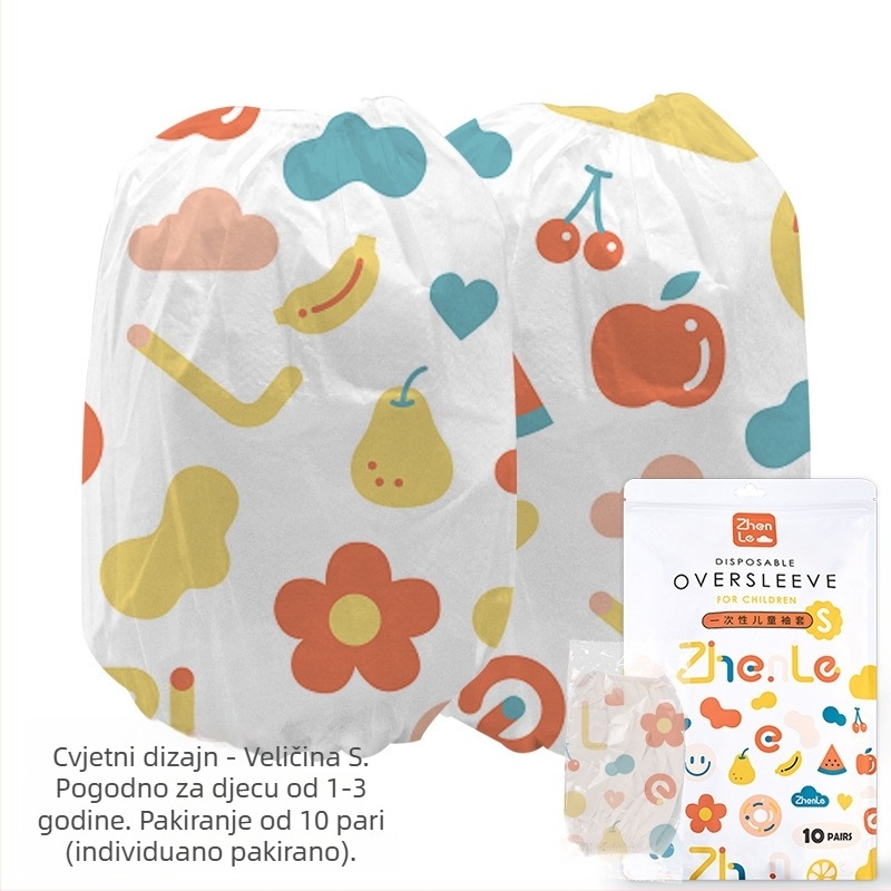 Jednokratne rukavne navlake za djecu – tkanina, otporne na prašinu, s otisnutim logom, pakiranje 240 komada