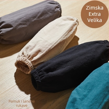 Prsluk s rukavima od pamuka i lana – zaštita od prljavštine, jednostavan stil za posao