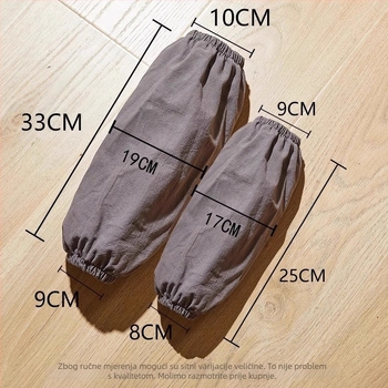 Prsluk s rukavima od pamuka i lana – zaštita od prljavštine, jednostavan stil za posao