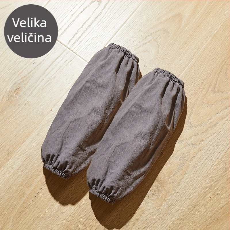 Prsluk s rukavima od pamuka i lana – zaštita od prljavštine, jednostavan stil za posao