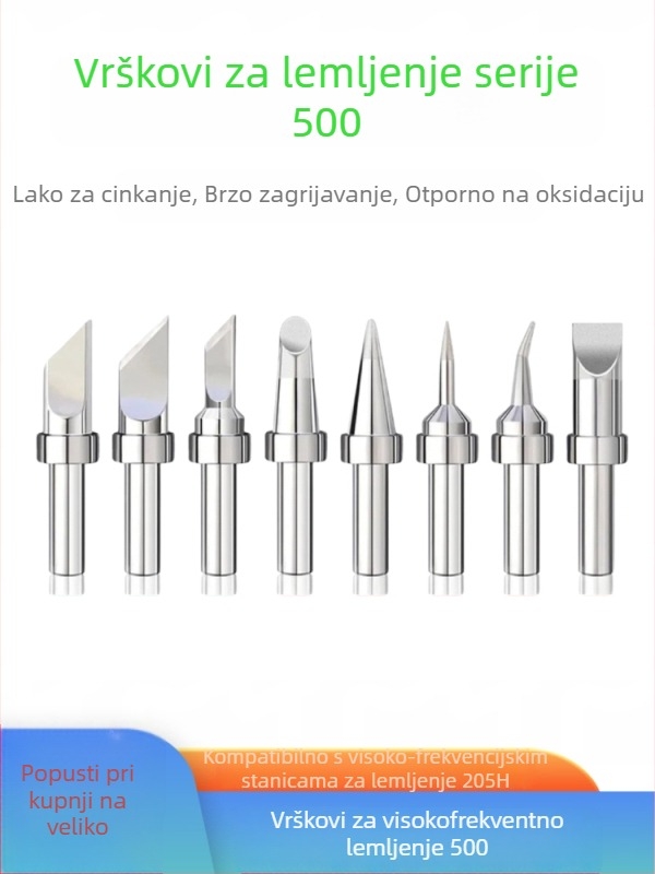 205H unutarnje grijanje vrh za spajanje, potkova-oblika oštrice, konstantna temperatura 500, USB automatska spajalica