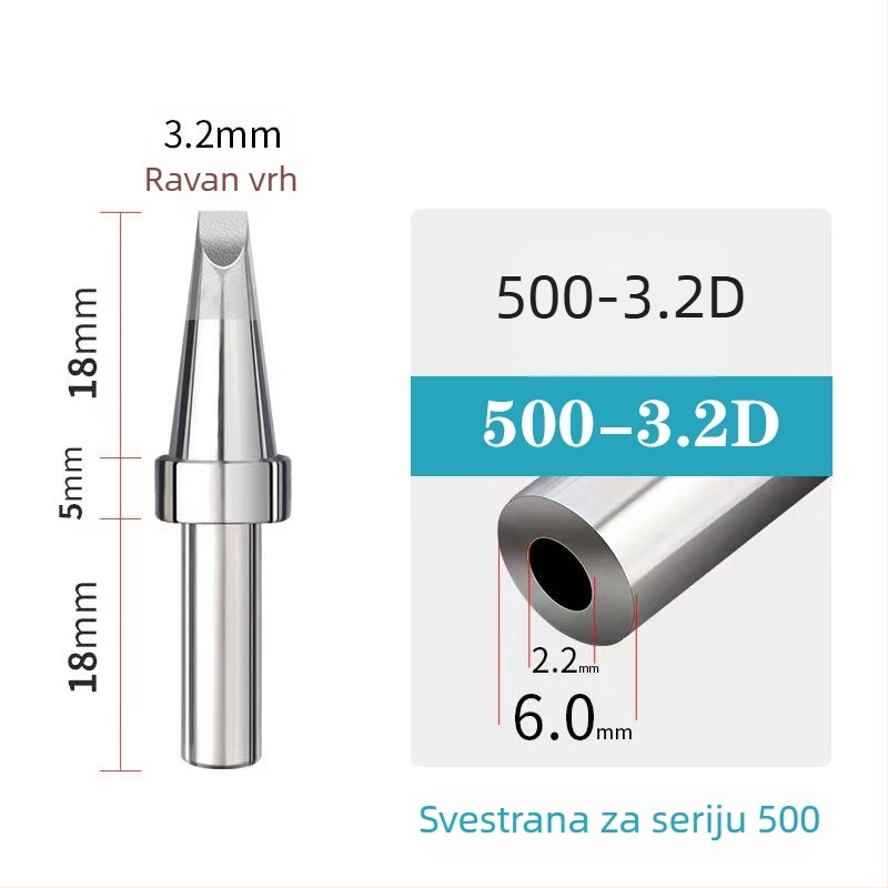 205H unutarnje grijanje vrh za spajanje, potkova-oblika oštrice, konstantna temperatura 500, USB automatska spajalica