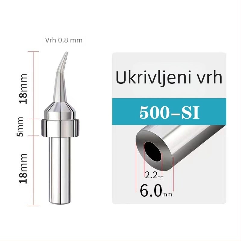 205H unutarnje grijanje vrh za spajanje, potkova-oblika oštrice, konstantna temperatura 500, USB automatska spajalica