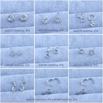 Naušnice, bakar, elektroplatirano, geometrijski dizajn, korejski stil, proljeće 2025