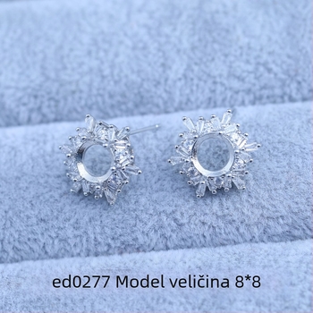 Naušnice, bakar, elektroplatirano, geometrijski dizajn, korejski stil, proljeće 2025