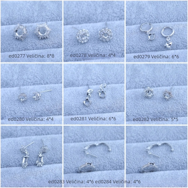 Naušnice, bakar, elektroplatirano, geometrijski dizajn, korejski stil, proljeće 2025