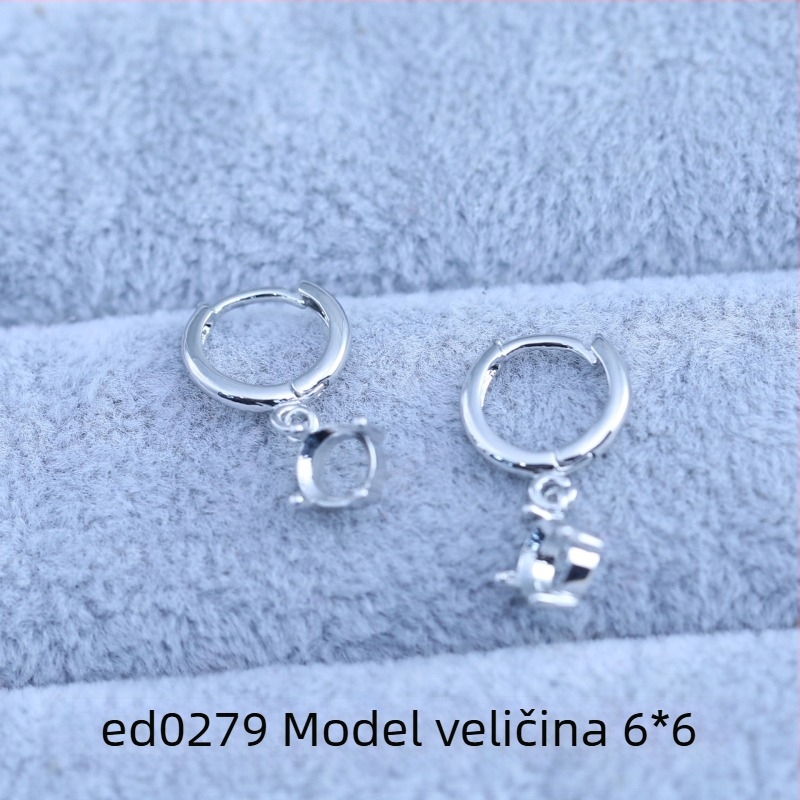 Naušnice, bakar, elektroplatirano, geometrijski dizajn, korejski stil, proljeće 2025