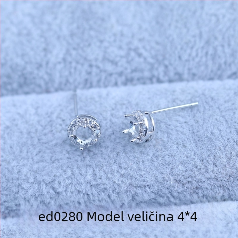 Naušnice, bakar, elektroplatirano, geometrijski dizajn, korejski stil, proljeće 2025