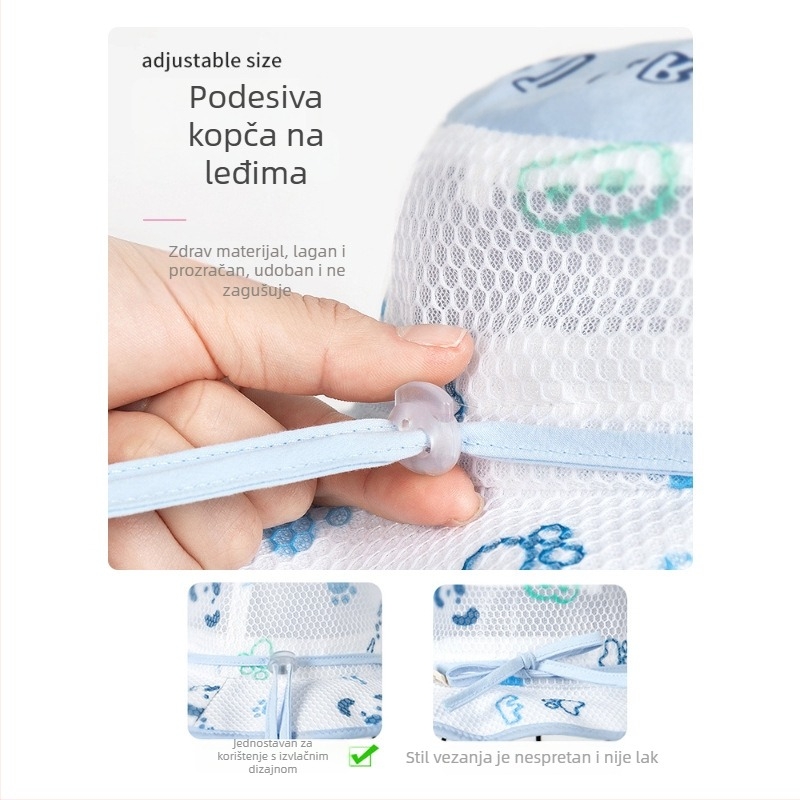 Odvojiva izolacijska maska s zaštitnom kapicom za bebe i djecu