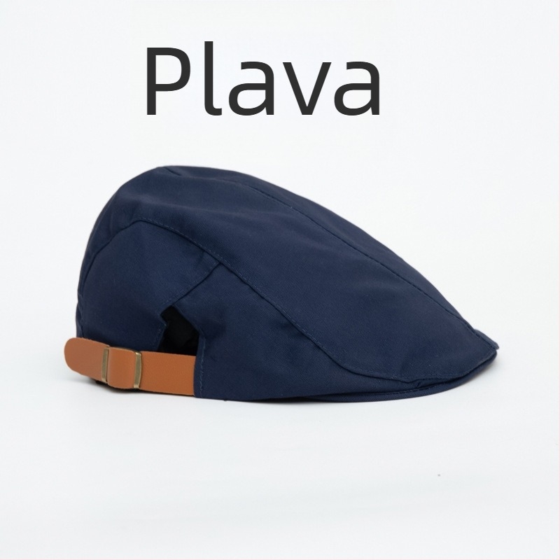 Šešir kuhara | Platno | Monokromatski uzorak | Kupolasta kruna | Ručno izrađeno